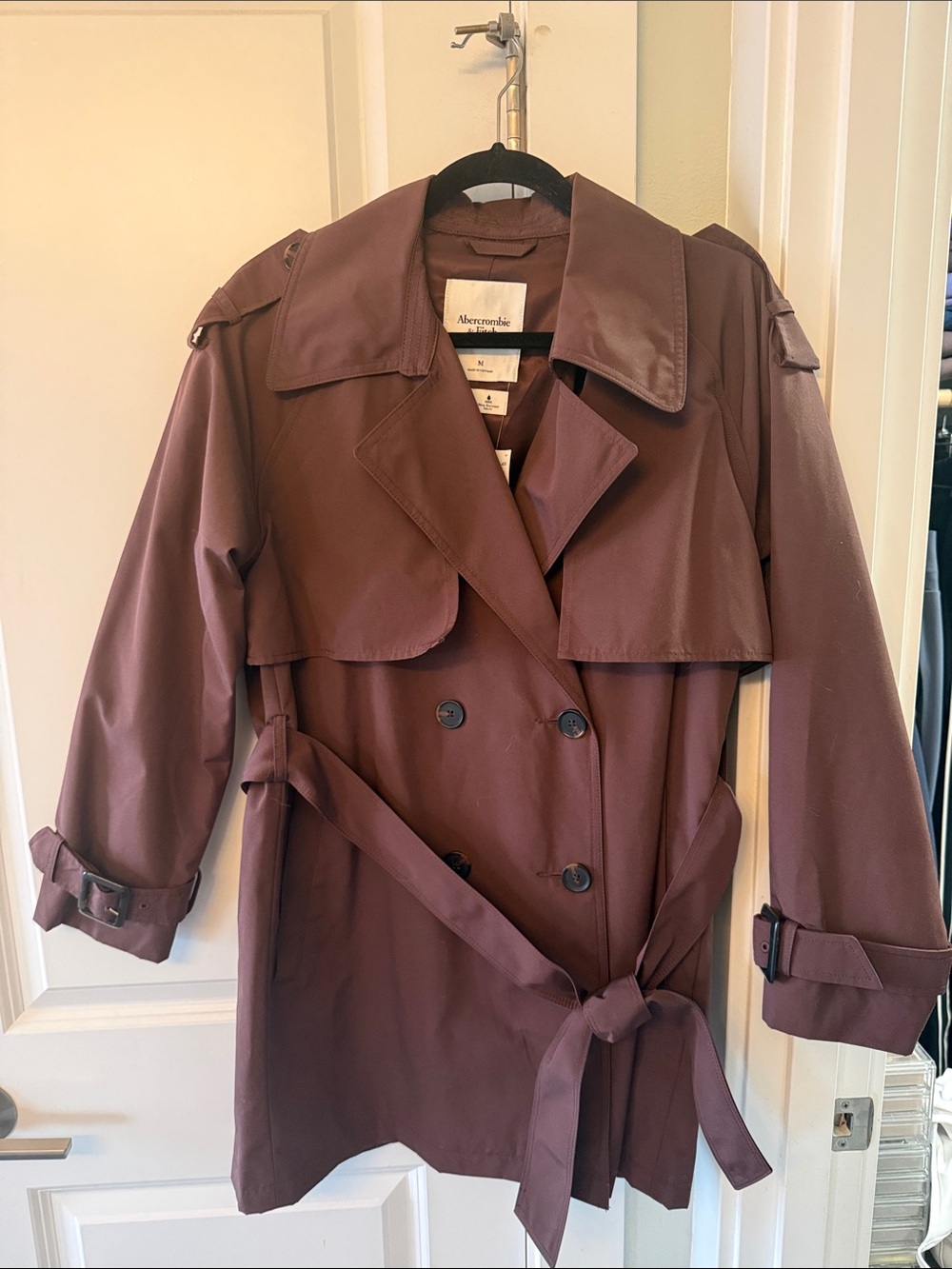 Abercrombie mid length trench coat